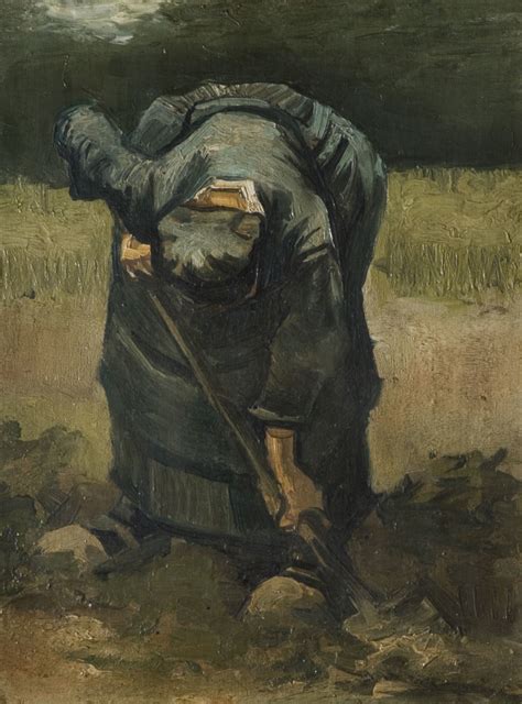 Peasant Woman Digging Vincent Van Gogh Artwork On Useum