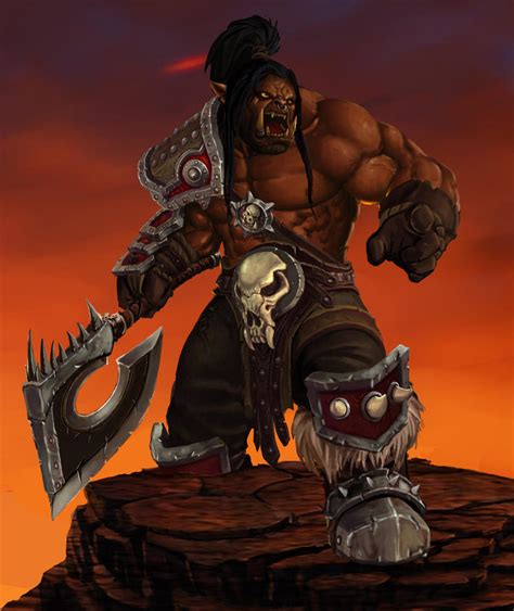 Grom Hellscream by Prohibe on DeviantArt