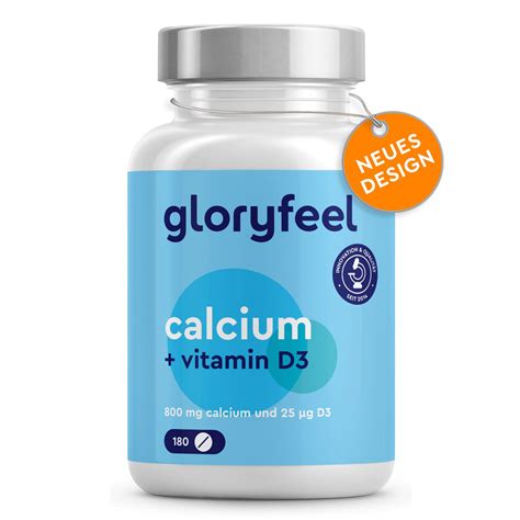 Gloryfeel Calcium Mg Vitamin D Hochdosiert Tabletten Mit