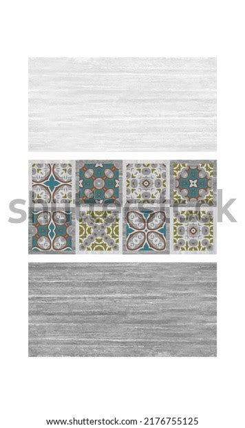 Wall Tile Design Geometric Pattern Abstract Stock Illustration ...