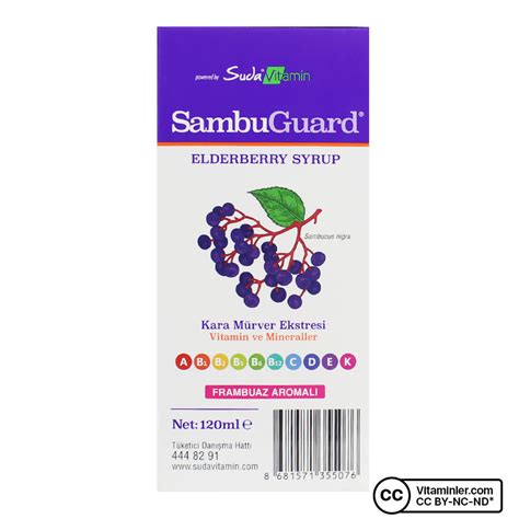 Suda Vitamin Sambuguard Şurup 120 mL Vitaminler