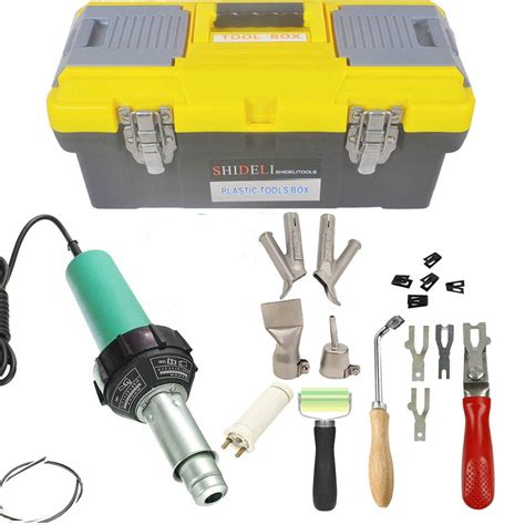 Buy Go2Home 1600W Plastic Welder Kit Hot Air Welder Complete Tool Set ...