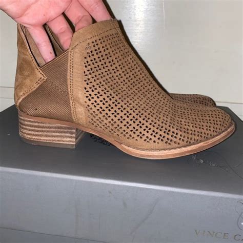 Vince Camuto Perforated Cut Outs Flat Booties Gem