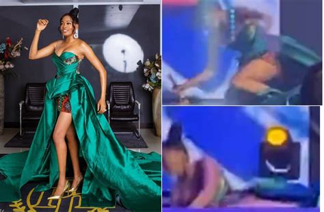 Skitmaker Kie Kie Reacts To Her Epic Fall At An Award Ceremony Video