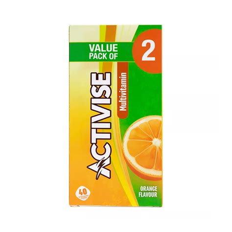 Multivitamin Effervescent Tablet S Orange Flavor Activise