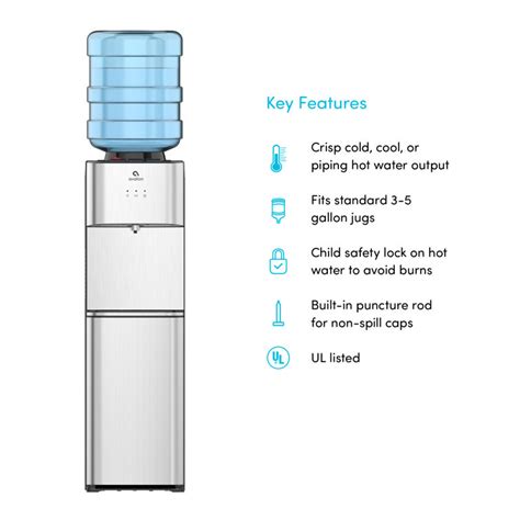 Avalon Stainless Steel Freestanding Top Loading Electric Filtered Water