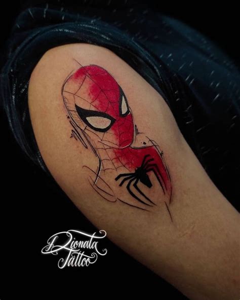 A Spider Man Tattoo On The Arm