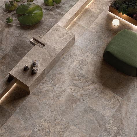 Paleo 2CM Travertine Silver 24x24 Textured Matte Porcelain Paver