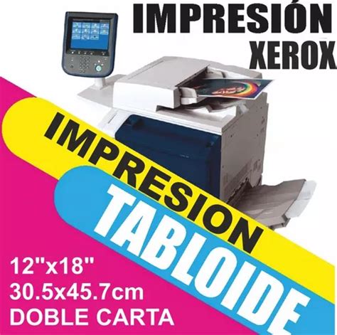 Impresion Tabloide Piezas Couche Adherible Env O Gratis