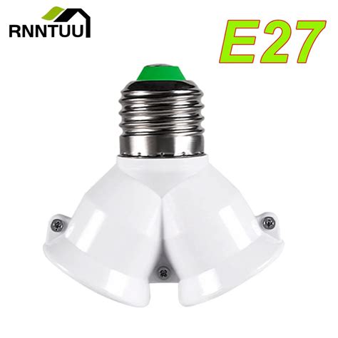 RnnTuu E27 LED Taban K Lamba Ampul Soketi E27 2 E27 I In Ay R C