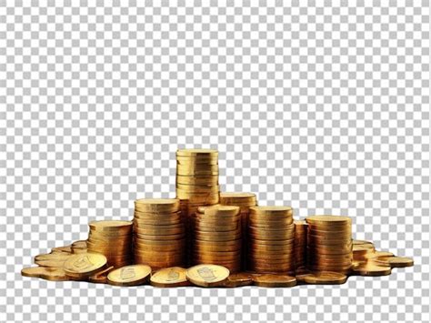 Premium Psd Psd Of A Gold Coin Stacks