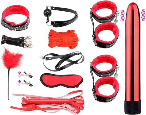 10pcs Set Av Stick Vibrator For Women Sm Leather Bondage