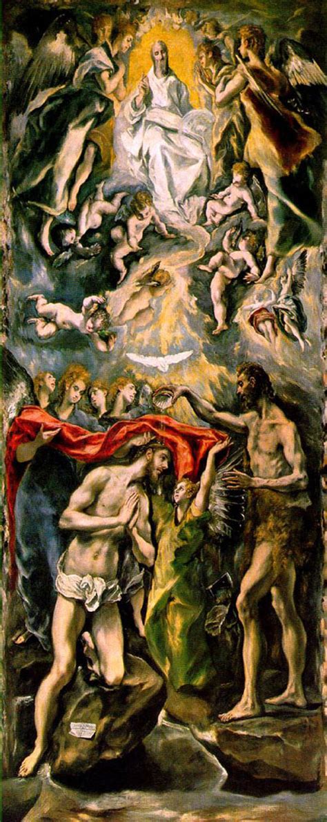 The Baptism Painting El Greco Oil Paintings