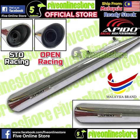 APIDO Honda EX5 STD Racing Open Racing Exhaust Pipe Honda 25MM