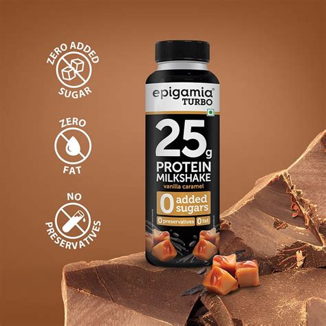 Epigamia Turbo Vanilla Caramel Protein Milkshake Pack Of Price