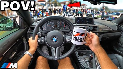 You Drive A Straight Piped BMW M4 F82 To The BIGGEST Cars And Coffee