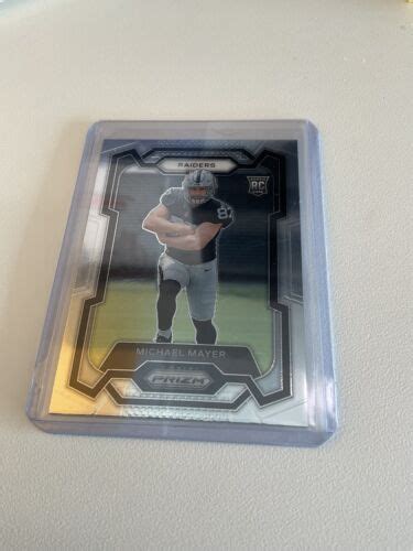 Panini Prizm Silver Michael Mayer Rookie Las Vegas Raiders Ebay