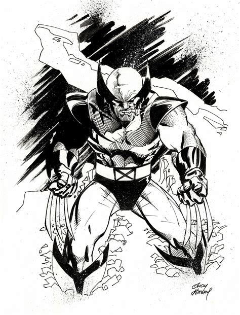Wolverine Original Art Illustration By Andy Kubert In Nikolaos Ks