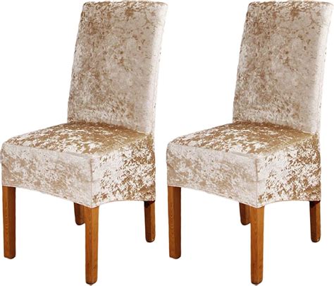 Ele ELEOPTION Crushed Velvet Stretchable Elastic Chair Covers For