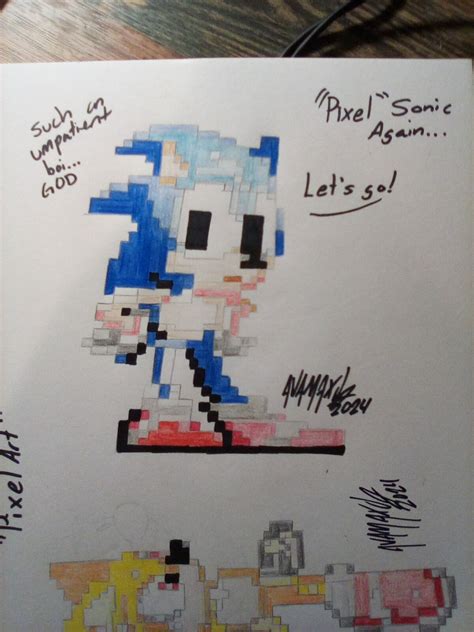 Sonic the Hedgehog 'Pixel Art' #2 by AvaMaxJr on DeviantArt