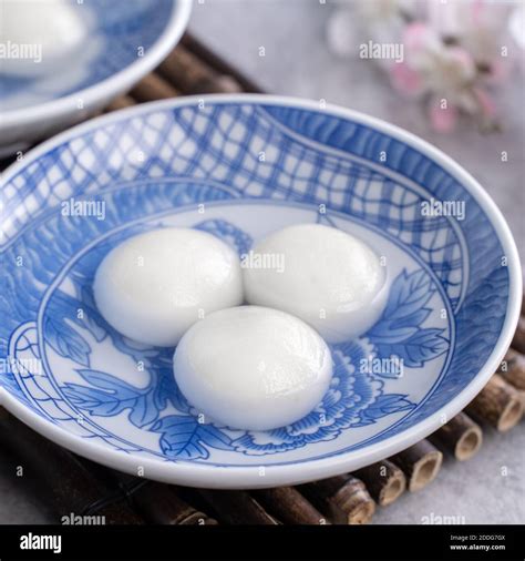 Close Up Of Big Tangyuan Yuanxiao Glutinous Rice Dumpling Balls For