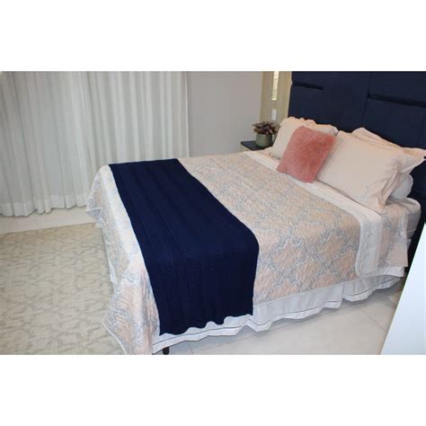 Peseira Cama Casal Queen Trico Manta Decorativa Cm X Cm Shopee