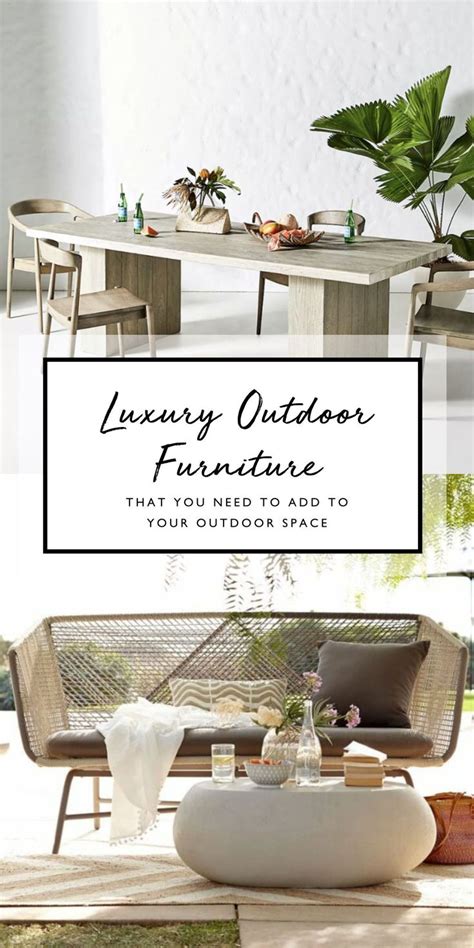 Luxury Outdoor Furniture: Enhance Your Outdoor Space