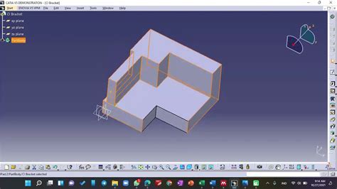 Tutorial Catia V Part Membuat Ci Bracket Youtube