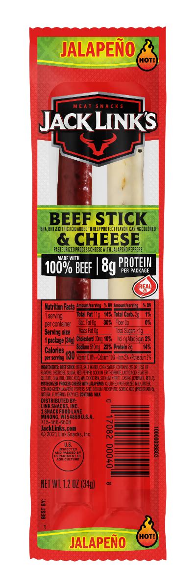 Jalapeno Beef Cheese Combos Protein Cheese Snacks Jack Link S