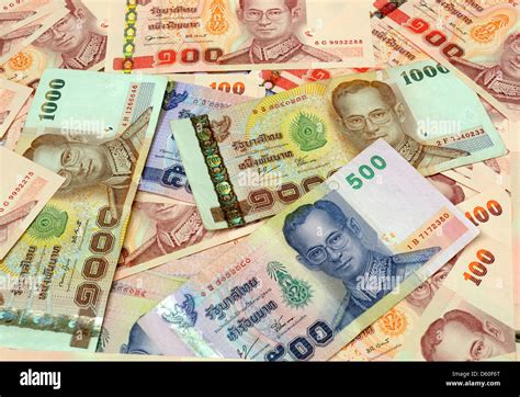 Thailand Baht Bank Notes Stock Photo Alamy