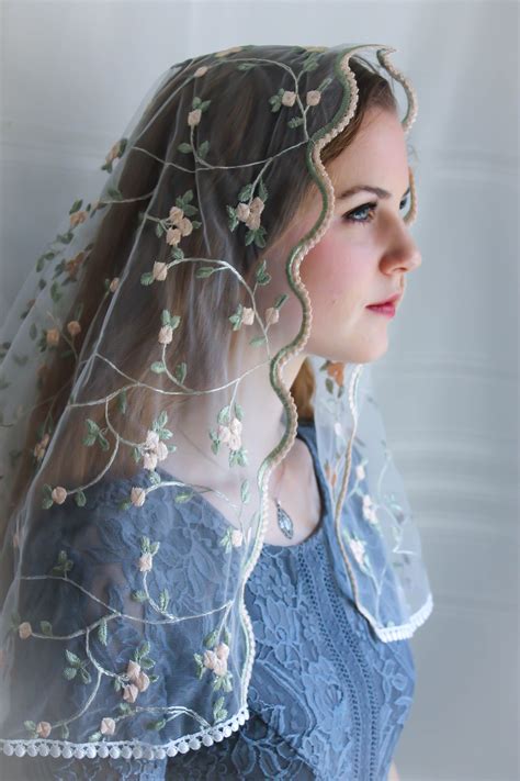 Evintage Veils~ Child's Traditional Veil ST Therese Little Flower