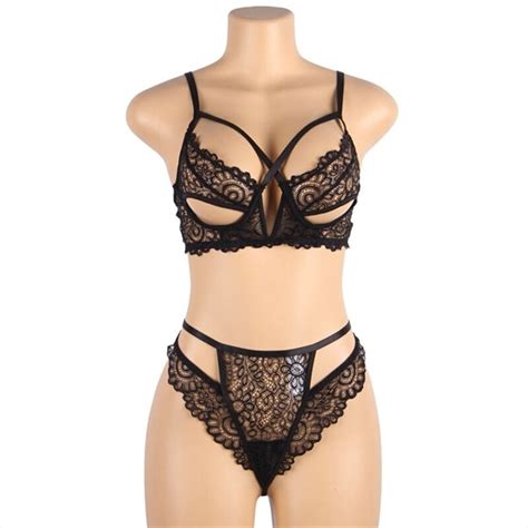 Black Bra Set Lingerie Set Luxury Lace Costumes Women Underwear Set