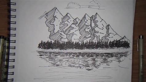 Landscape Easy Ink Drawing Pen Sketch Popular Century