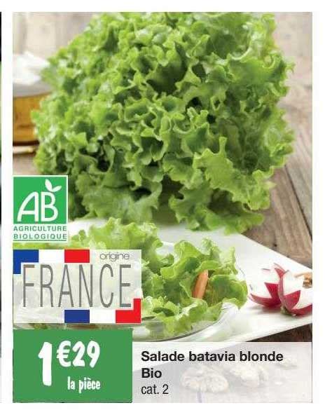 Promo Salade Batavia Blonde Bio Chez Migros France Icatalogue Fr