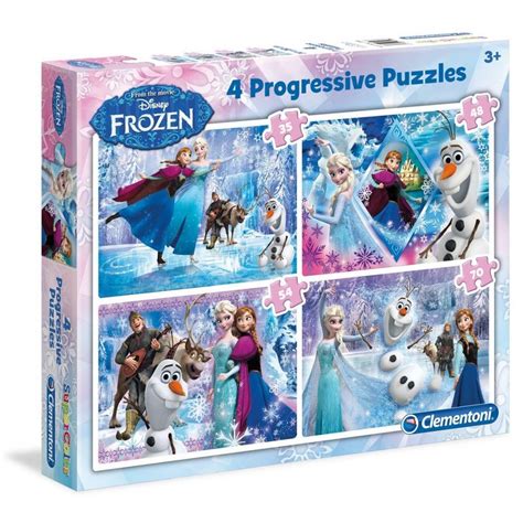 Clementoni Super Color Progressive Puzzle Disney Frozen 35 48 54