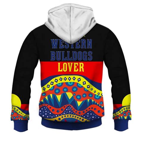 Afl Western Bulldogs Dinky Di Lover Aboriginal Flag X Indigenous