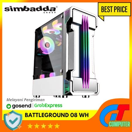 Jual Casing Simbadda Battleground Atx Matx Tempered Glass Gaming