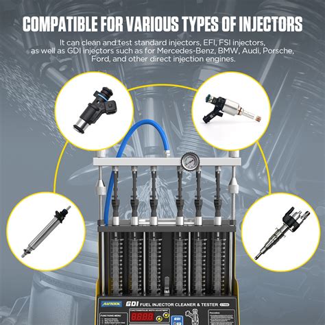 Autool Ct400 High Pressure Gdi Gasoline Digital Ultrasonic Injector ...