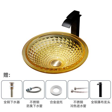 2023 Hot Selling Round Shape Glass Product Bowl Home Bathroom Sink Hand