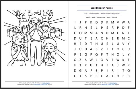 Evidence Of Christ Within John 1415 31 Printable Bible Lesson And Sun Sunday School Store