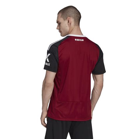 adidas FC Nürnberg Home Shirt 2022 2023 Adults Burgundy Black