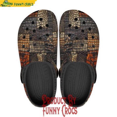 Colorful Crocodile Skins Patchwork Crocs Shoes Discover Comfort And