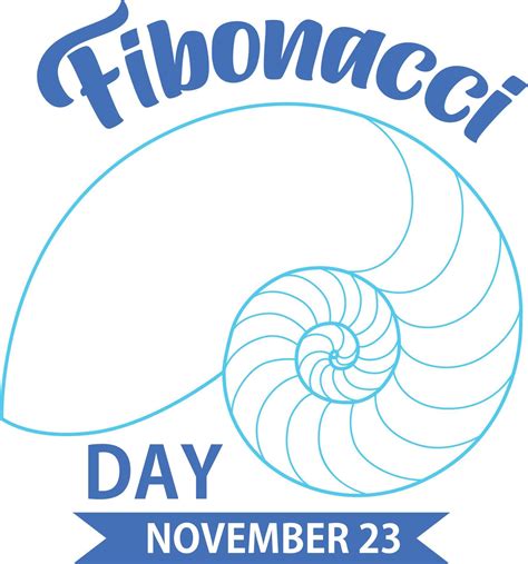 Fibonacci day poster design 12724161 Vector Art at Vecteezy