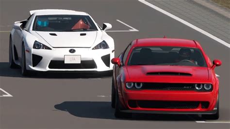 Lexus LFA 2010 Vs Dodge Challenger SRT Demon 2018 At Nurburgring