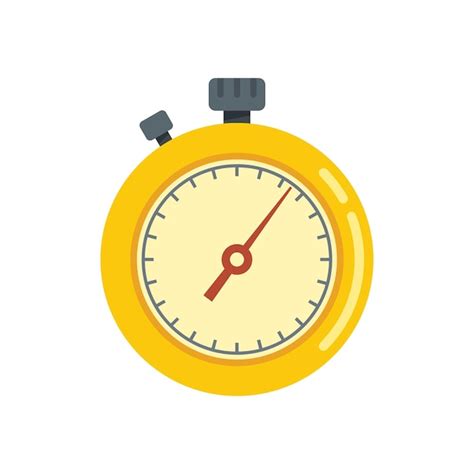 Timer zähler symbol flacher vektor stoppuhr countdown timer isoliert