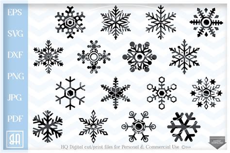 Snowflakes Svg Snowflake Svg Christmas Bundle 48836