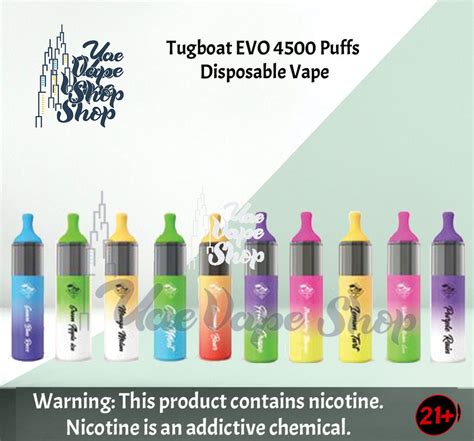 Best Tugboat Evo Disposable Vape 4500 Puffs In Uae