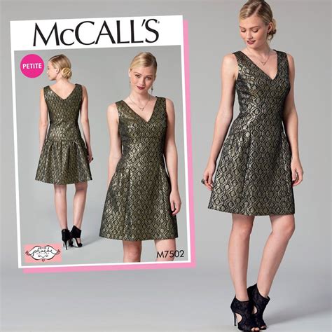 McCall S Sewing Pattern By Phoebe Couture M7502 Misses Miss Petite