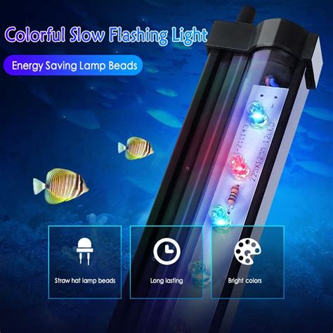 B K Aquarium Fish Tank LED Multicolor Light Submersible Waterproof Bar