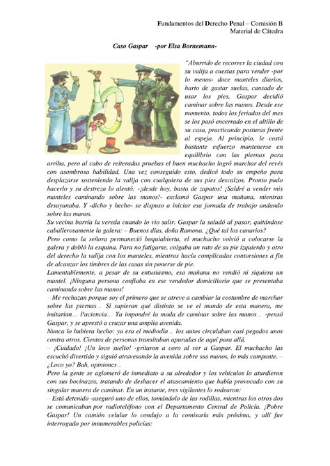 Caso Gaspar Por Elsa Bornemann Fundamentos Del Derecho Penal